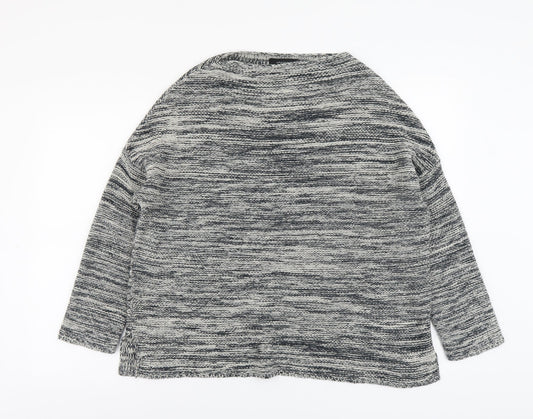 Atmosphere Womens Grey Round Neck Acrylic Pullover Jumper Size 12