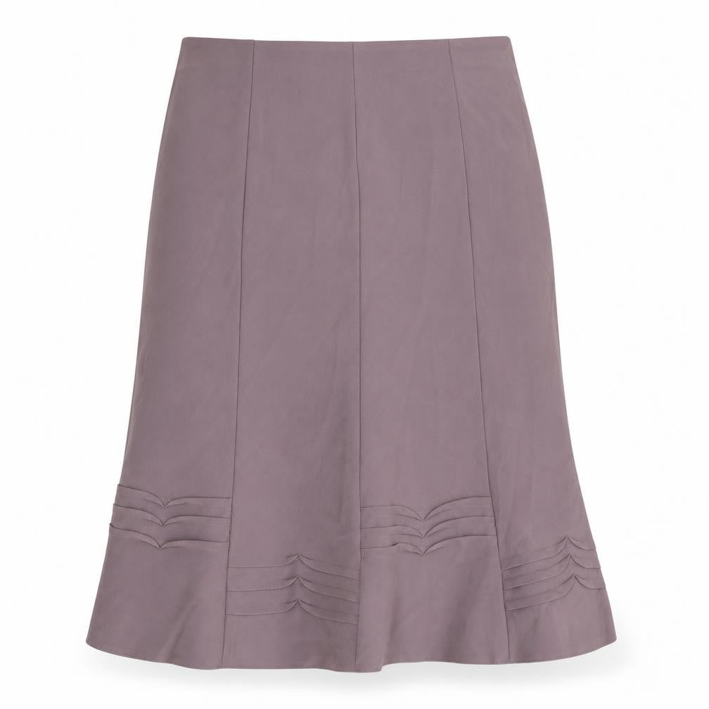 Sarah Houston Womens Brown Polyester Swing Skirt Size 14