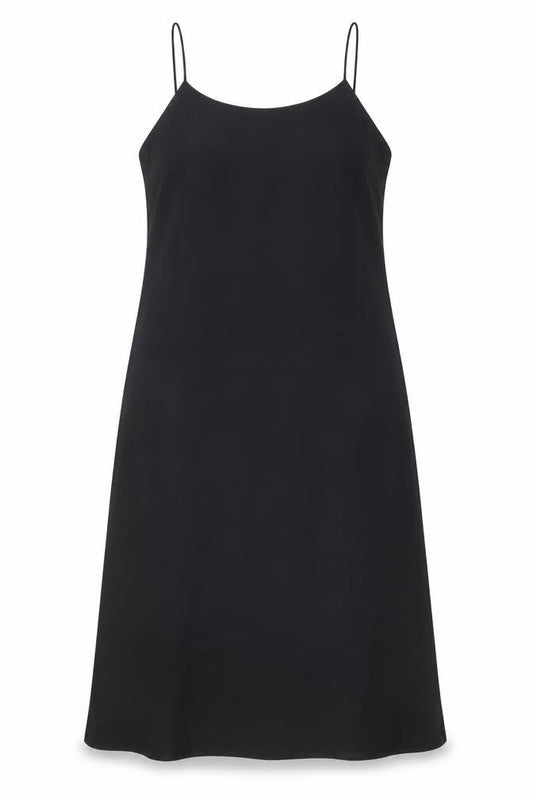 Aeffe Spa Womens Black Acetate A-Line Size 12 Round Neck Pullover