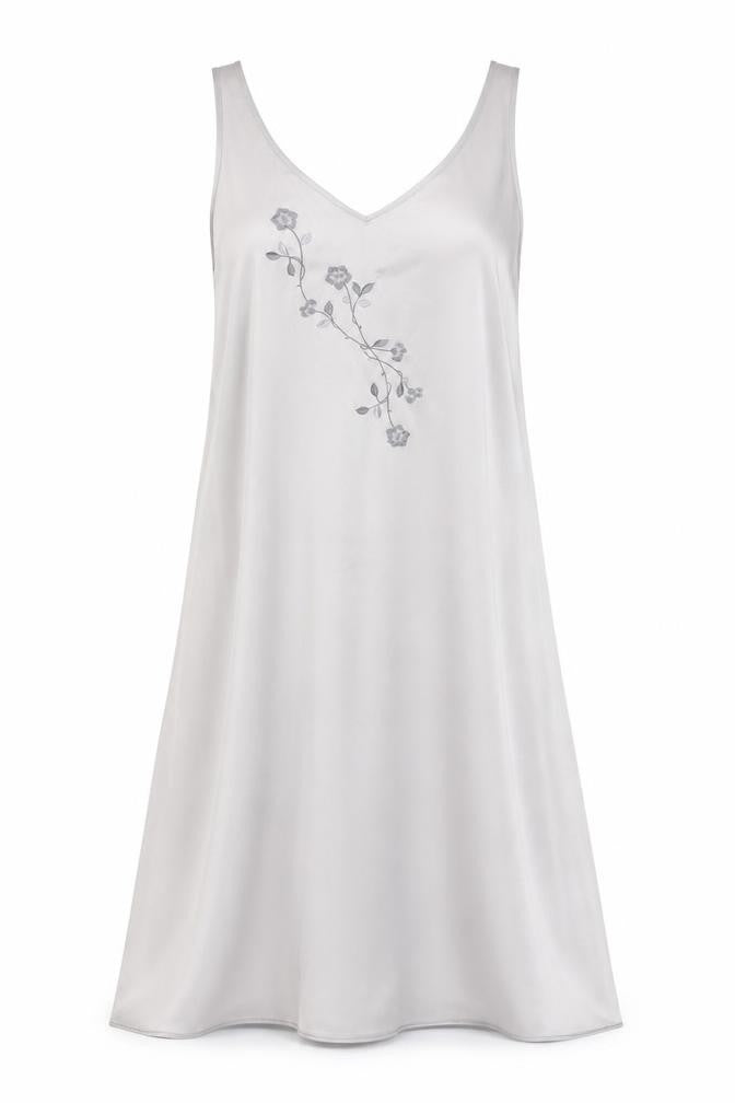Preworn Womens Silver Polyester Trapeze & Swing One Size V-Neck Pullover