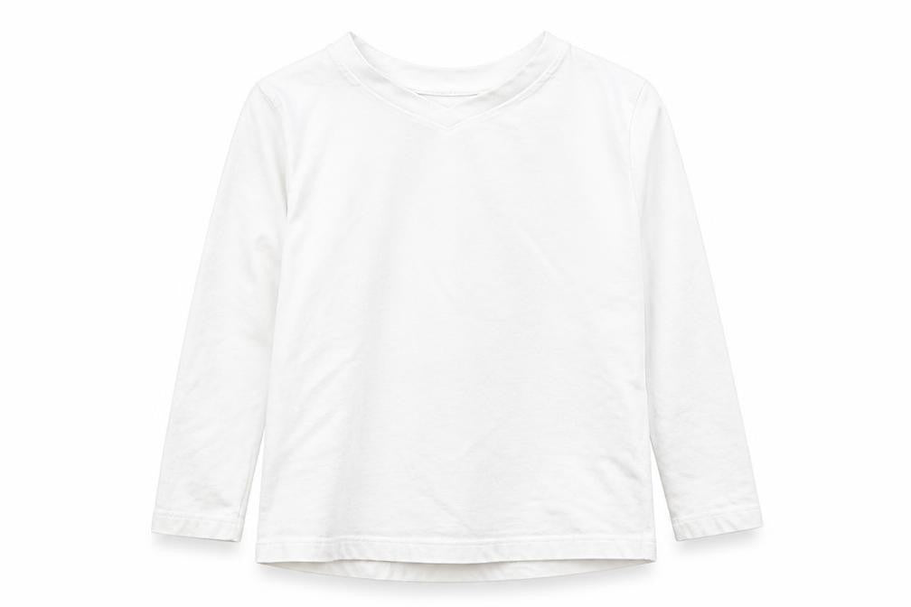 Studio Girls White Cotton Basic T-Shirt Size 3-4 Years Round Neck Pullover