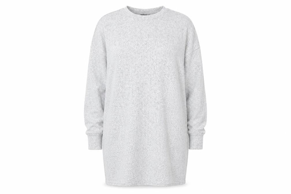 Topshop Womens Grey Round Neck Viscose Pullover Jumper Size 12