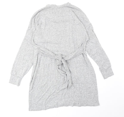 Topshop Womens Grey Round Neck Viscose Pullover Jumper Size 12
