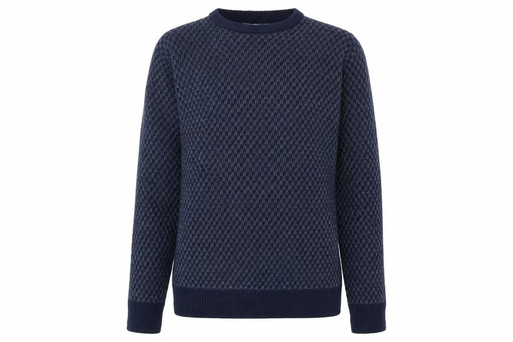 Knot so bad Womens Blue Round Neck Acrylic Pullover Jumper Size S