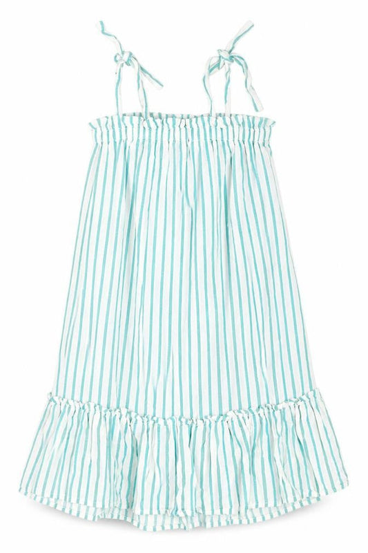 Next Womens Green Striped Viscose Trapeze & Swing Size 8 Square Neck Pullover