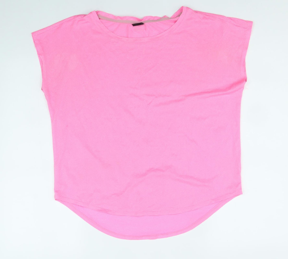 Gina Tricot Womens Pink Polyester Basic T-Shirt Size S Boat Neck Pullover
