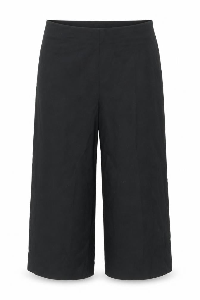 Miss Selfridge Womens Black Polyester Capri Trousers Size 8 Regular Zip