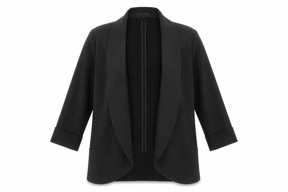 New Look Womens Black Overcoat Jacket Size 8