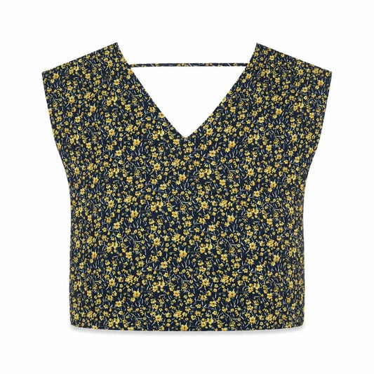 FOREVER 21 Womens Multicoloured Geometric Polyester Basic Tank Size S V-Neck