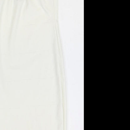 Misguided Womens Ivory Polyester Bodycon Size 6 Halter Pullover