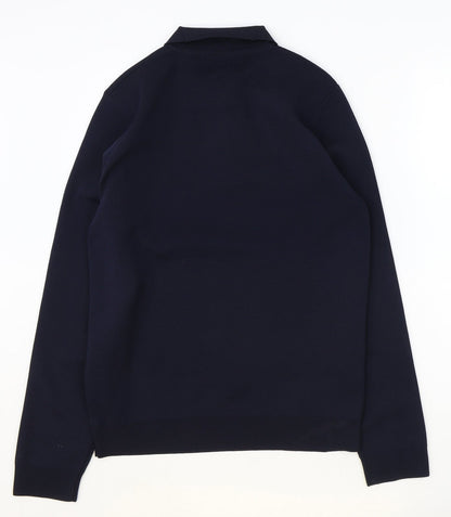 River Island Mens Blue Polyester Pullover Sweatshirt Size S