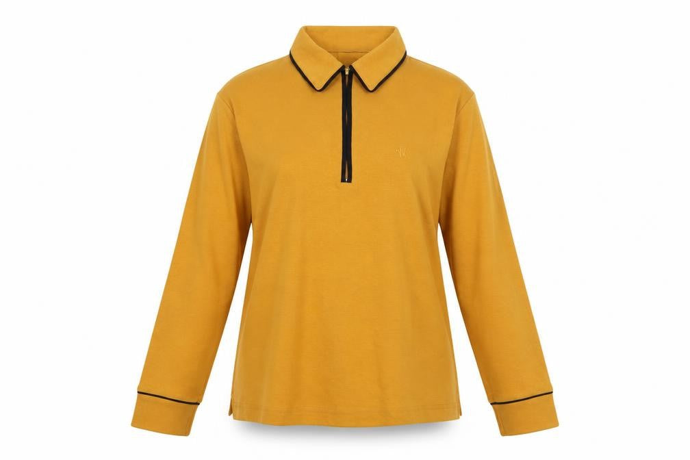 Volene Herman Womens Brown Cotton Basic Blouse Size L Collared