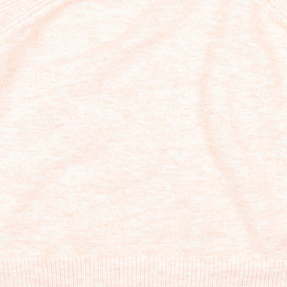 Garfield & Marks Womens Pink Round Neck Acrylic Pullover Jumper Size L