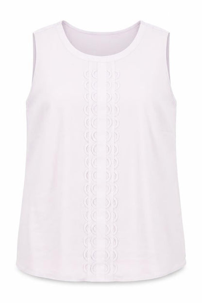 Bonmarché Womens Purple Polyester Basic Tank Size 18 Round Neck