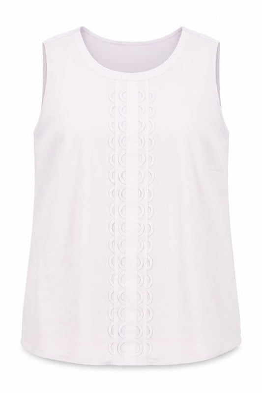 Bonmarché Womens Purple Polyester Basic Tank Size 18 Round Neck