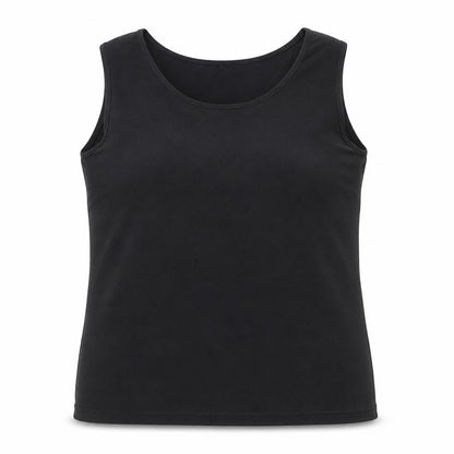 Preworn Womens Black Polyester Basic Tank Size L Boat Neck
