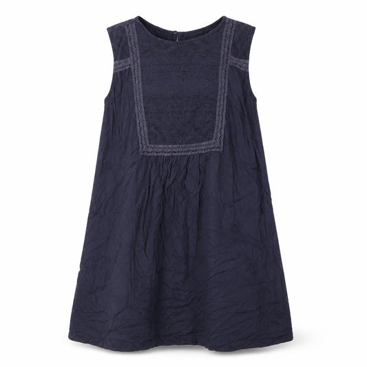 Mango Womens Blue Viscose A-Line Size L Boat Neck Button