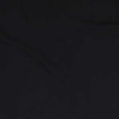Preworn Womens Black Polyester Basic Blouse Size 18 Round Neck