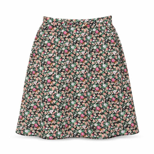 Preworn Womens Multicoloured Floral Polyester Swing Skirt Size XL