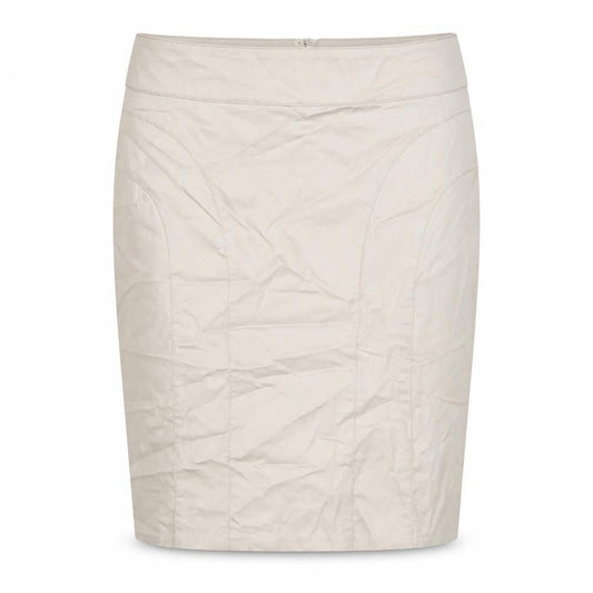 H&M Womens Gold Cotton Straight & Pencil Skirt Size 12 Zip