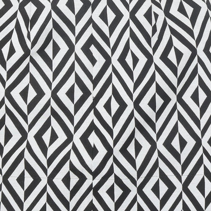 New Look Womens Black Geometric Polyester A-Line Skirt Size 6 Zip
