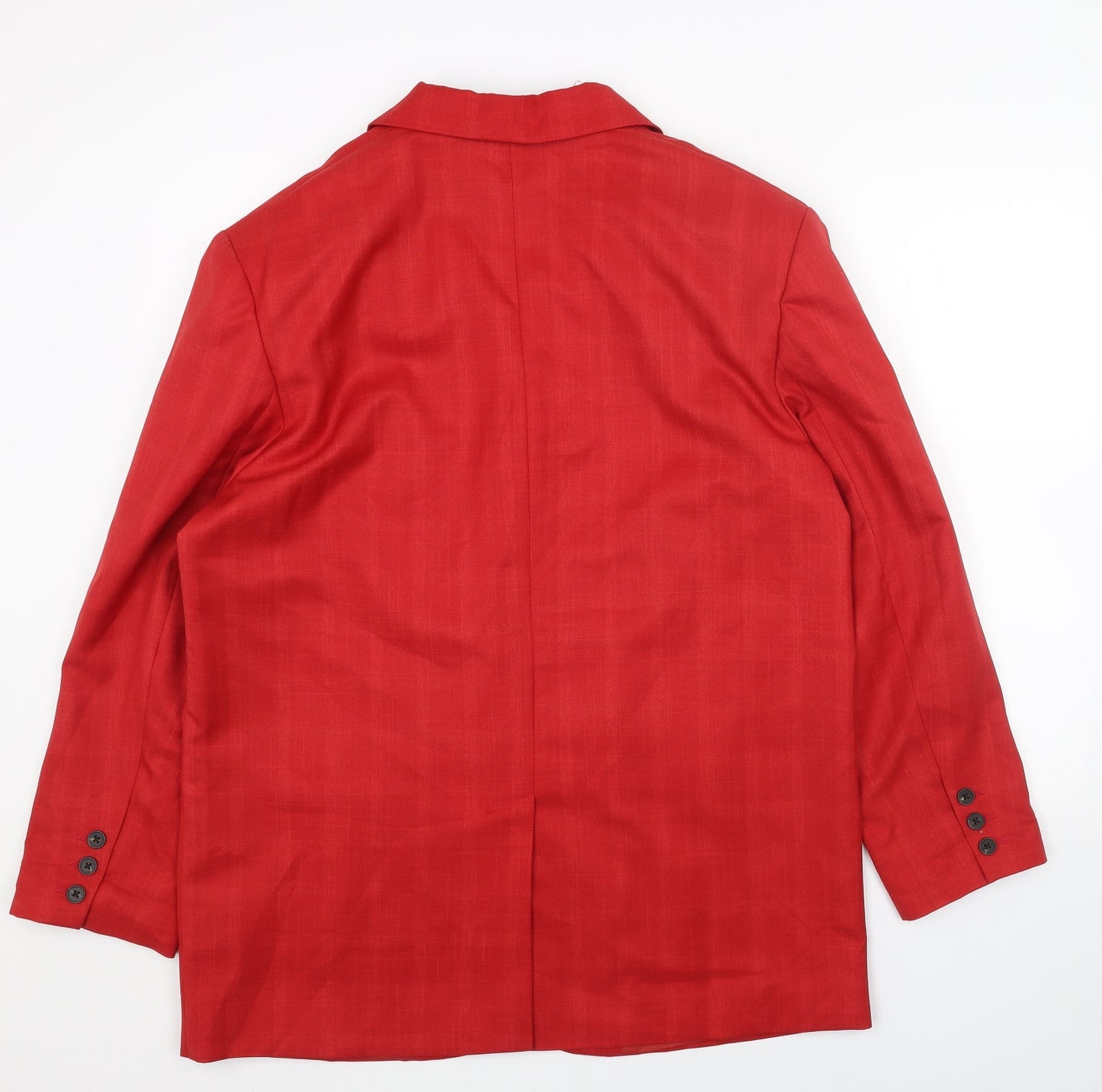 Topshop Womens Red Jacket Blazer Size 12 Button