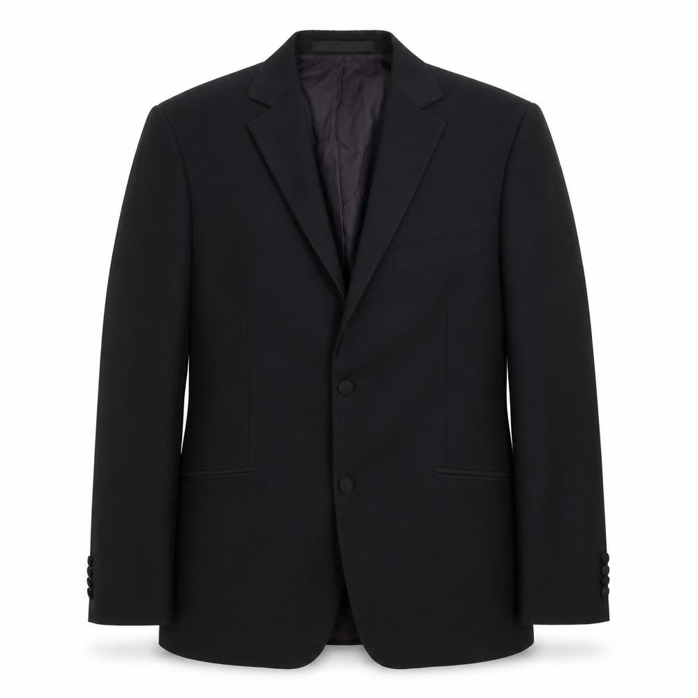 Marks & Spencer Mens Black Wool Jacket Blazer Size 38 Regular