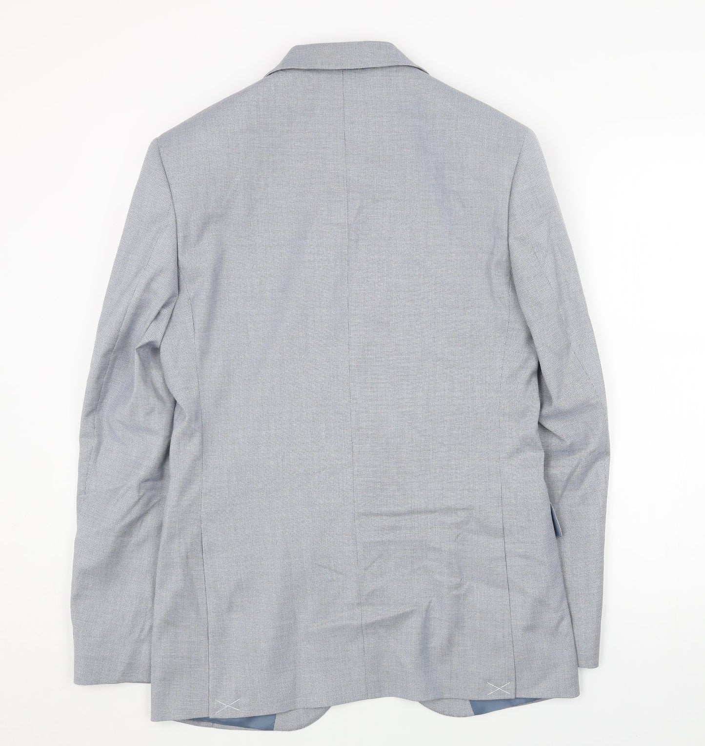 Marks and Spencer Mens Blue Polyester Jacket Blazer Size 36 Regular