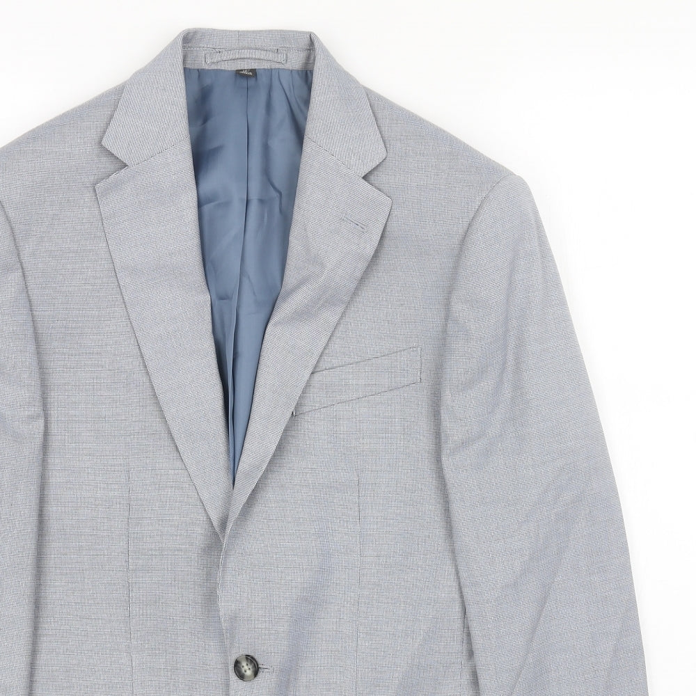 Marks and Spencer Mens Blue Polyester Jacket Blazer Size 36 Regular