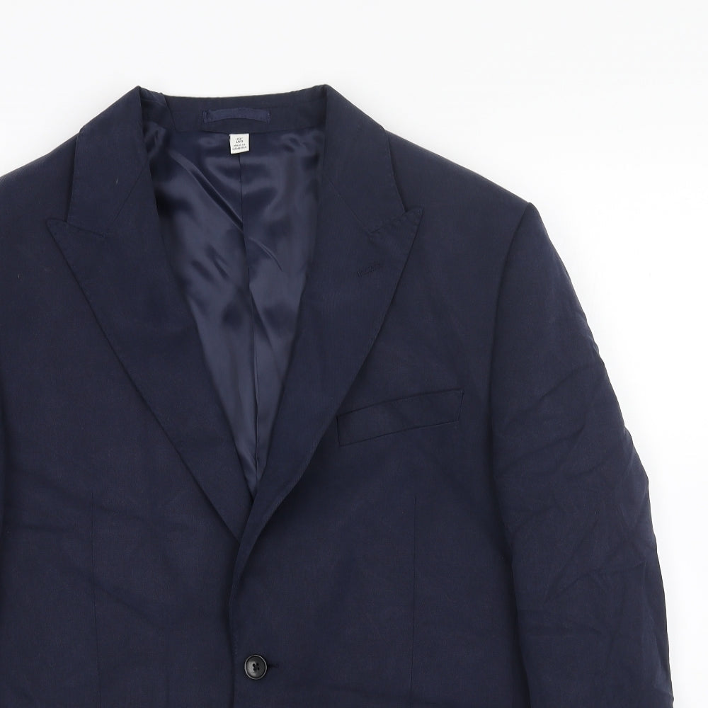 Marks and Spencer Mens Blue Viscose Jacket Blazer Size 42 Regular