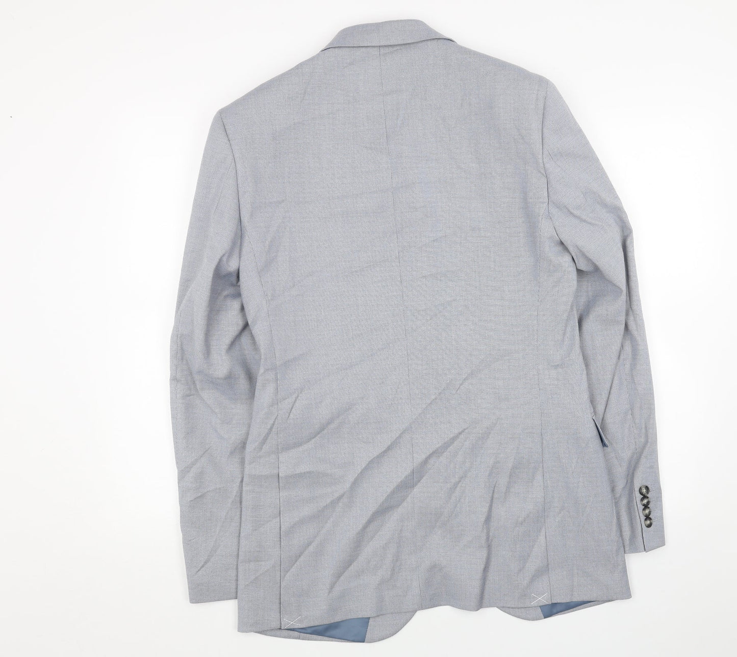 Marks and Spencer Mens Blue Viscose Jacket Blazer Size 38 Regular