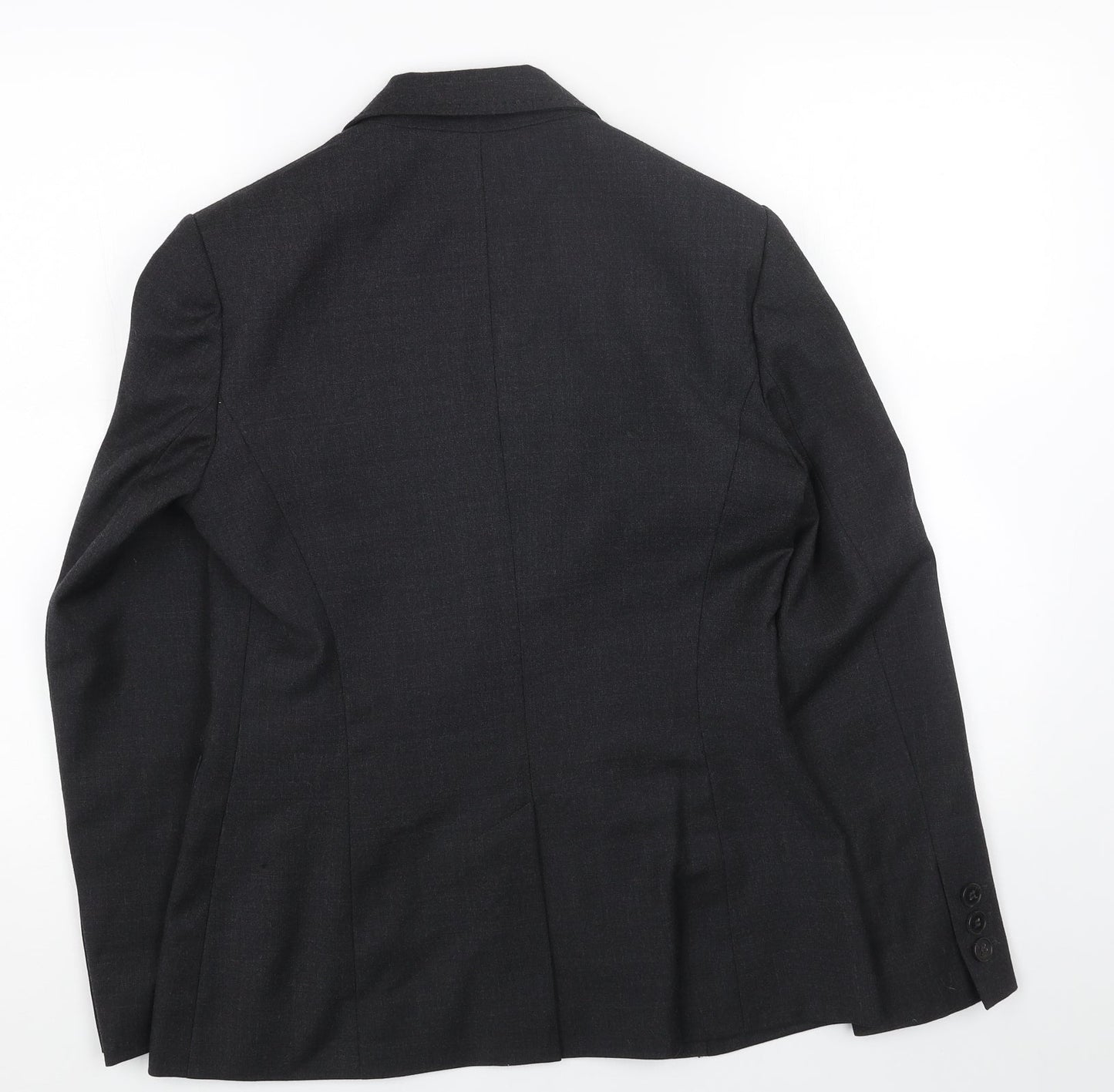 Marks and Spencer Womens Grey Wool Jacket Suit Jacket Size 10