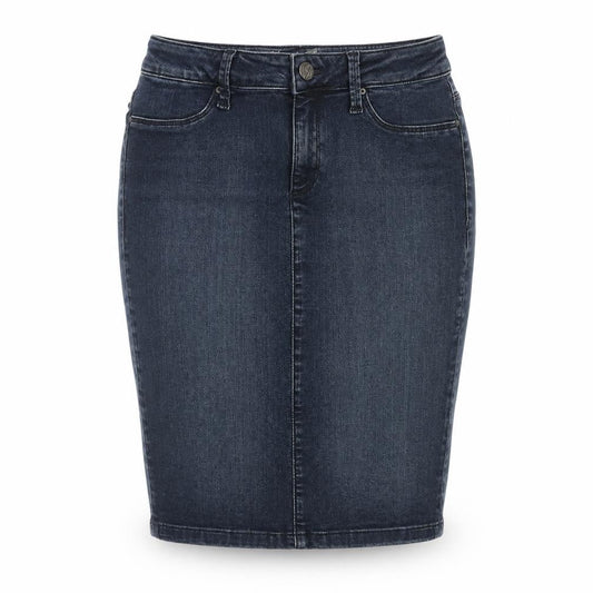 Mavi Womens Blue Cotton Straight & Pencil Skirt Size 28 in Zip