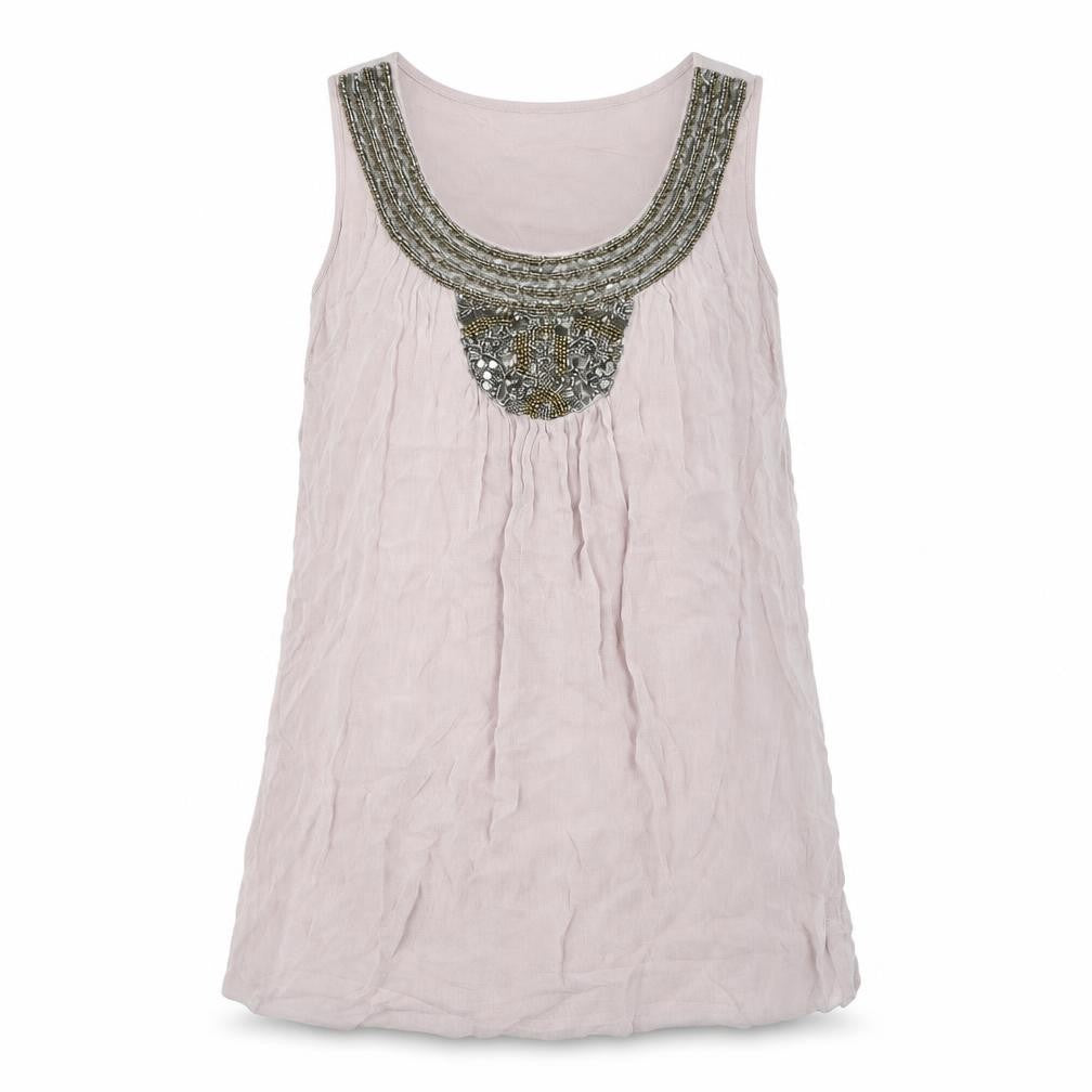 Zara Womens Purple Viscose Basic Tank Size XS Round Neck