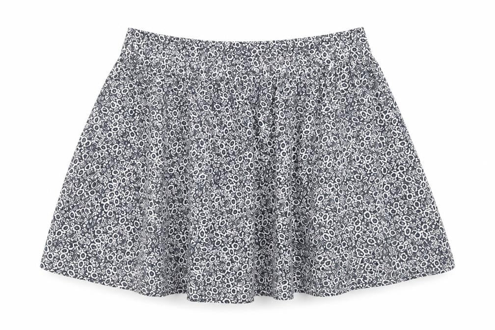Marks & Spencer Womens Blue Floral Cotton Skater Skirt Size 20
