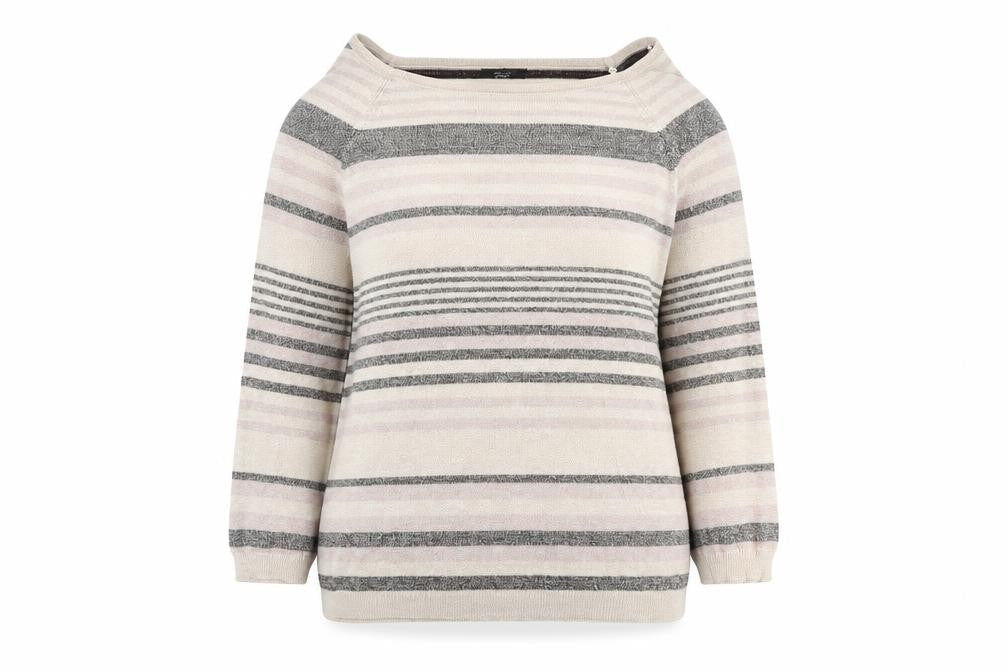 NEXT Womens Multicoloured Boat Neck Striped Chlorofibre Pullover Jumper Size 8