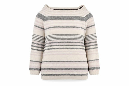 Next Womens Multicoloured Boat Neck Striped Chlorofibre Pullover Jumper Size 8