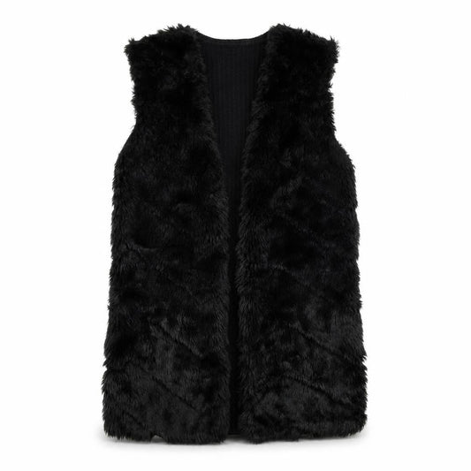 Stradivarius Womens Black Gilet Coat Size S