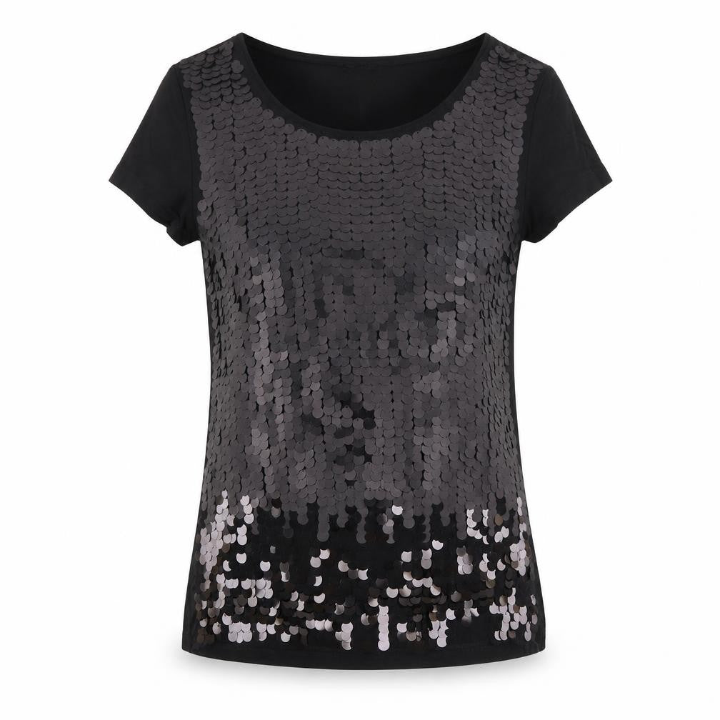 NEXT Womens Black Viscose Basic T-Shirt Size 10 Scoop Neck