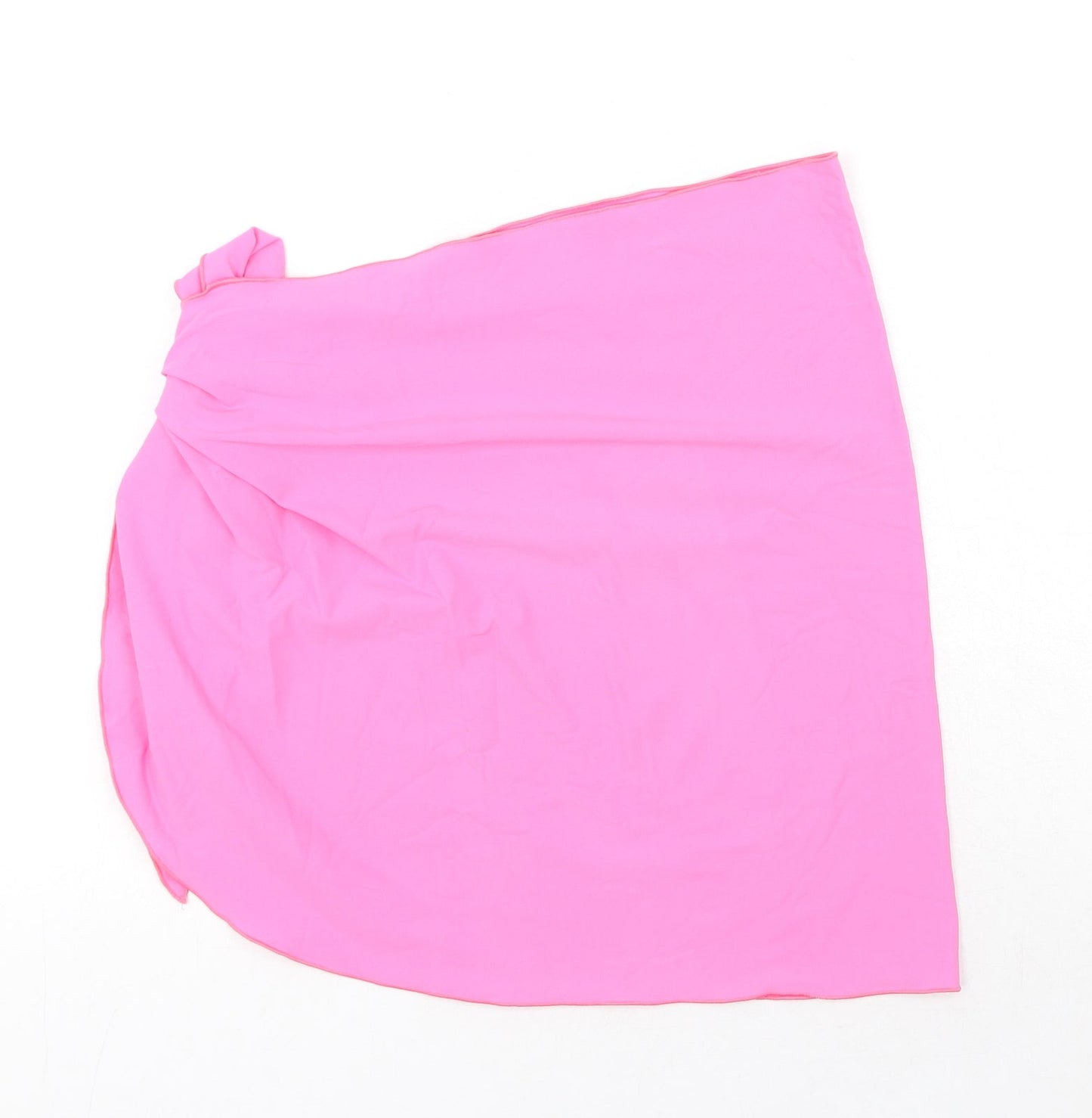 Valeryblu Womens Pink Polyamide Wrap Skirt Size 18 Zip