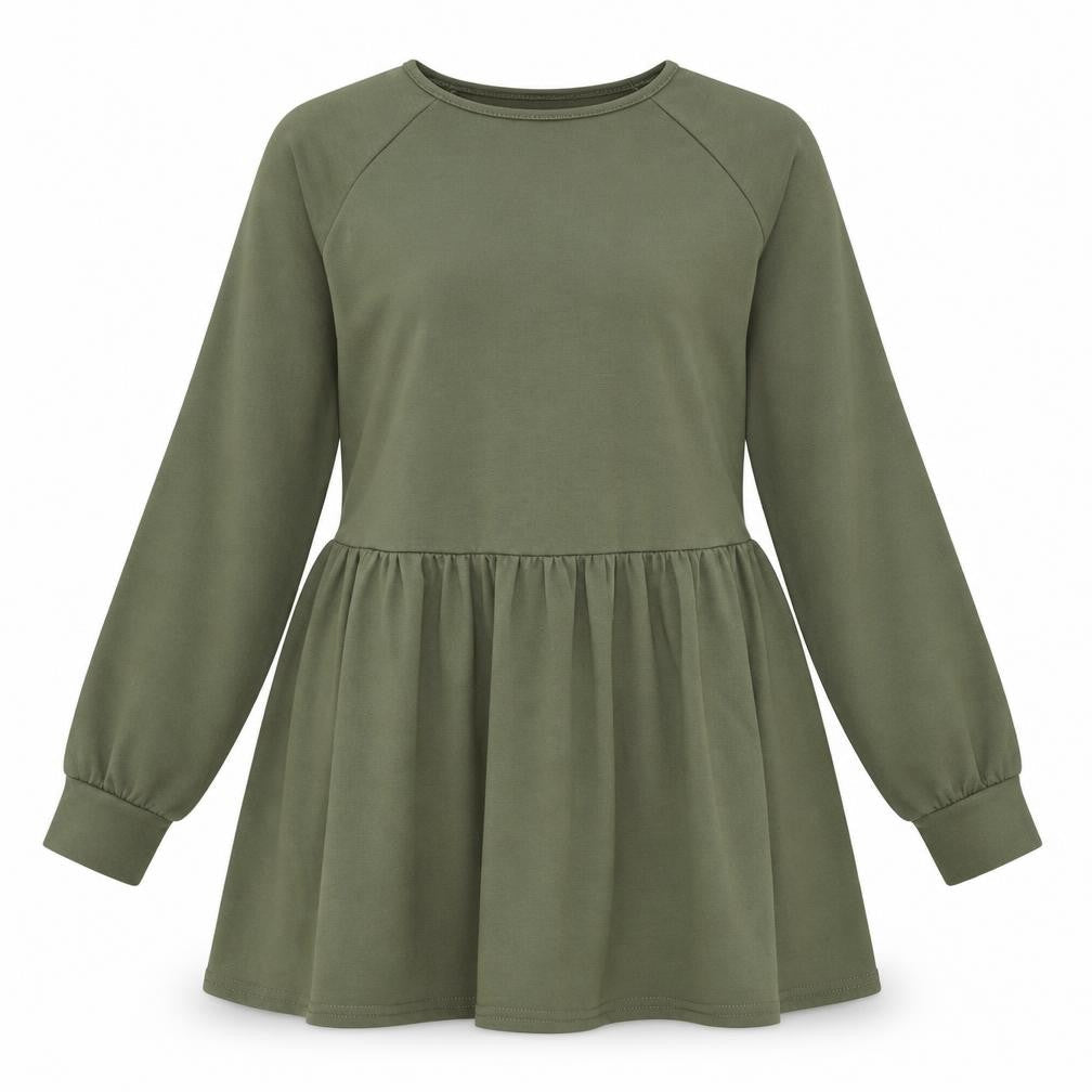 I SAW IT FIRST Womens Green Polyester Fit & Flare Size 12 Boat Neck Pullover
