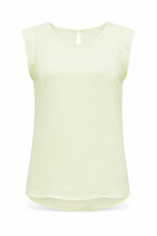 French Connection Womens Green Polyester Basic Blouse Size M Round Neck