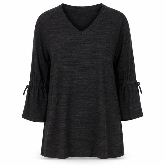 NEXT Womens Grey Cotton A-Line Size 16 V-Neck Pullover