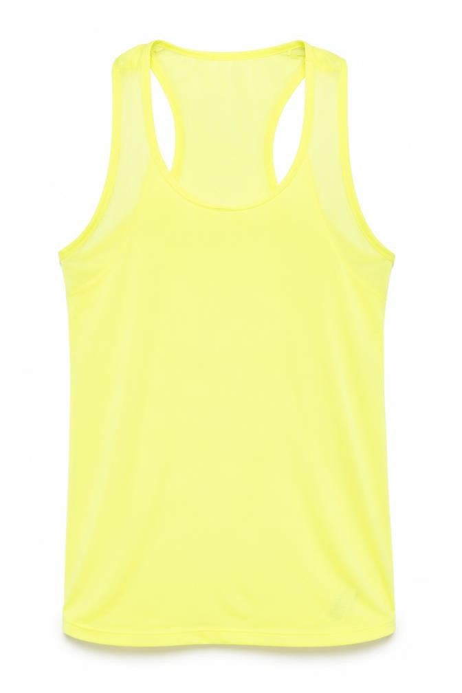 NEXT Womens Yellow Polyester Basic Tank Size 10 Round Neck