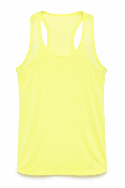 Next Womens Yellow Polyester Basic Tank Size 10 Round Neck