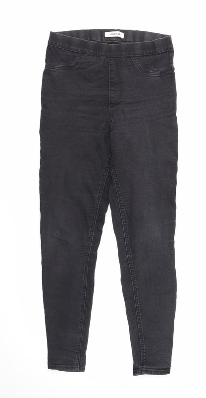 Marks & Spencer Womens Black Cotton Jegging Jeans Size 10 Regular