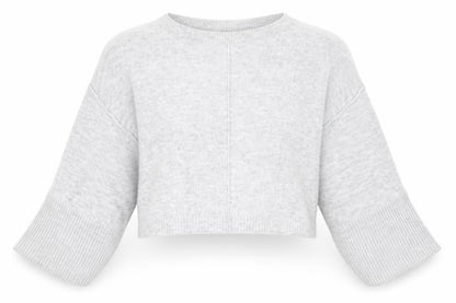 Topshop Womens Grey Round Neck Acrylic Pullover Jumper Size 6