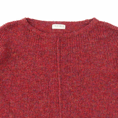Marks & Spencer Womens Red Boat Neck Polyester Pullover Jumper Size M