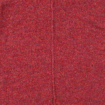 Marks & Spencer Womens Red Boat Neck Polyester Pullover Jumper Size M