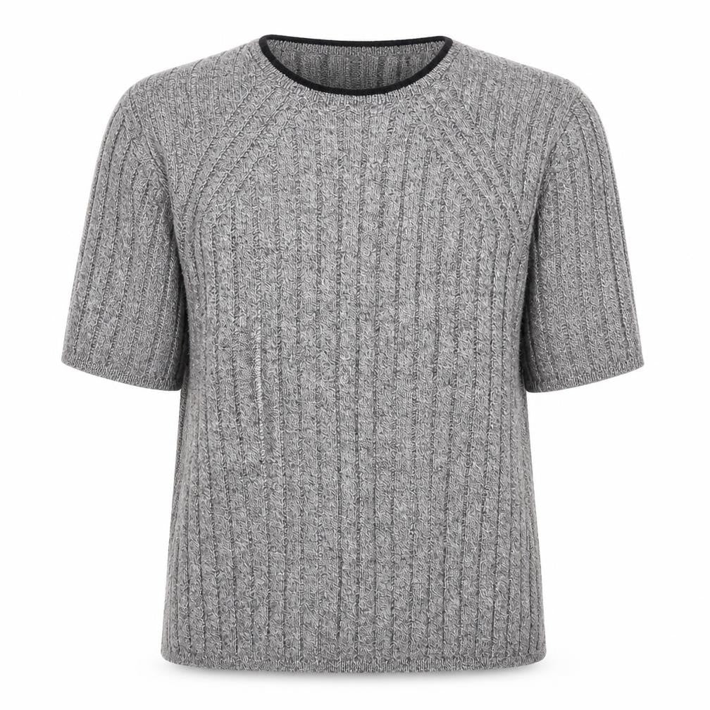 Marks & Spencer Womens Grey Round Neck Viscose Pullover Jumper Size 12